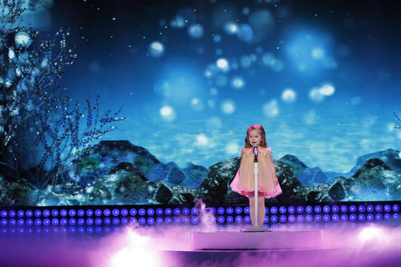 Claire Crosby's performance on NBC's "Little Big Shots."