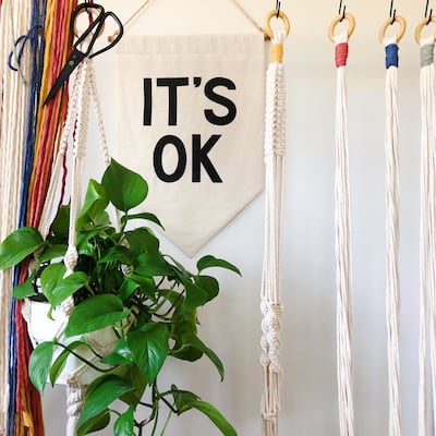DeAnna Von Halle is the woman behind Calico Canoe, a macrame craft business. Her work includes decorations, key chains and wall hangings.