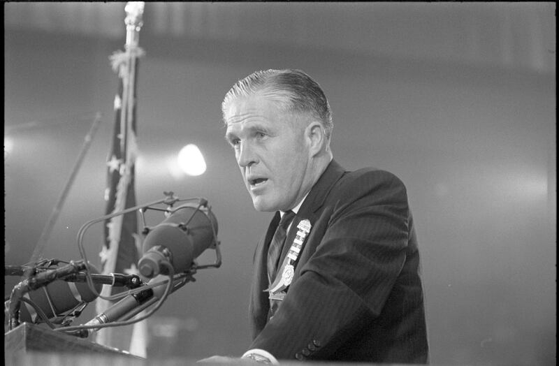 George Romney speaks at the 1964 Republican National Convention.