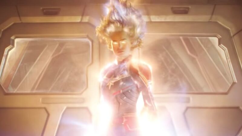 Marvel Studios dropped a new trailer for “Captain Marvel” on Monday during halftime of “Monday Night Football.”