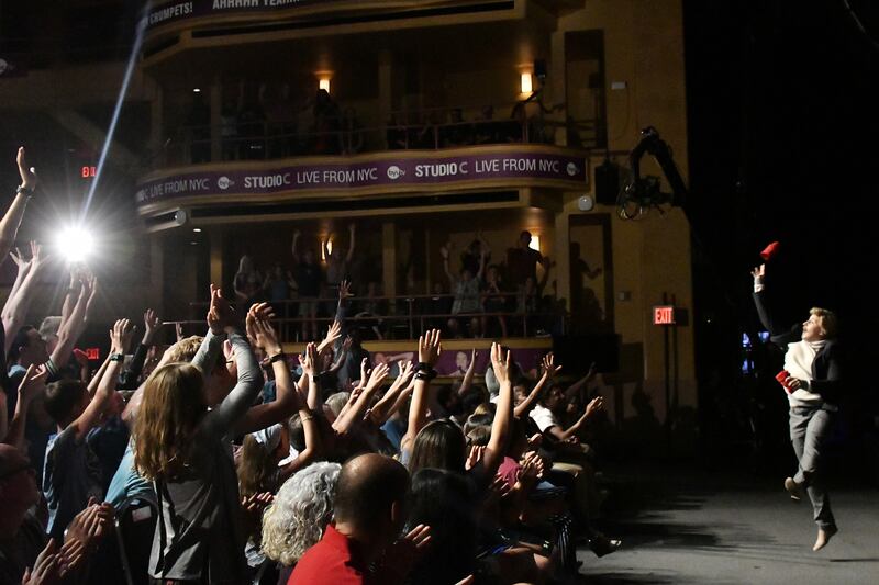 "Studio C" cast member Tori Pence performs onstage during "Studio C Live from NYC" featuring Kenan Thompson at Hammerstein Ballroom on Aug. 24, 2018 in New York City.