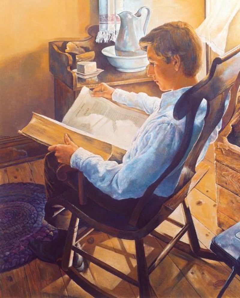 A painting by Dale Kilbourn depicts Joseph Smith seeking wisdom in the Bible. The Church of Jesus Christ of Latter-day Saints announced July 30, 2025, that new resources on the founding prophet's character, the translation of the Book of Mormon and the practice of plural marriage are now available.