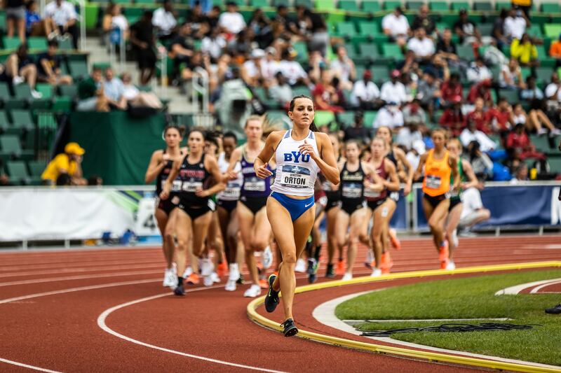 BYU’s Whittni Orton ran the 14th fastest time in the  semifinals of the 1,500-meter race at the U.S. Olympic Track and Field Trials.