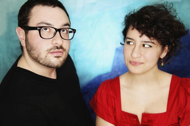 This image courtesy of Mindy Tucker shows comedians Eliot, left, and Ilana Glazer as they pose for a photograph in New York. A video the siblings created about the things New Yorkers say has gone viral in the few days it's been posted, attracting lots of