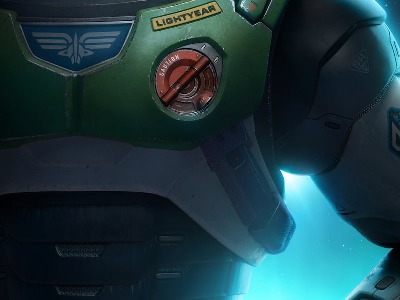 The poster for the Disney and Pixar film, “Lightyear,”