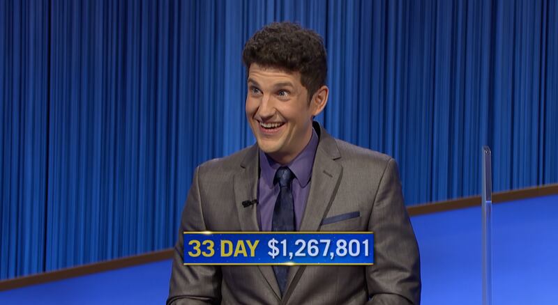 Matt Amodio has now won 33 “Jeopardy!” games.