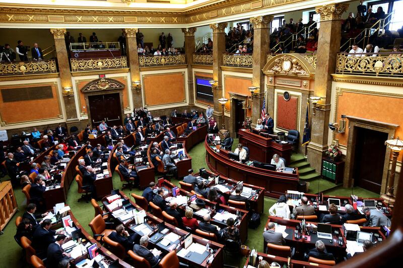 House Speaker Greg Hughes, R-Draper, addresses legislators in the House of Representatives on the first day of the Utah Legislature at the Capitol in Salt Lake City on Monday, Jan. 25, 2016. A committee of lawmakers overwhelmingly voted down a bill Tuesda