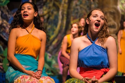 Students rehearse to present "Once On This Island" at Lehi High School in Lehi on Monday, Nov. 5, 2018.
