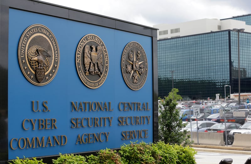 This June 6, 2013 file photo, shows the sign outside the National Security Agency (NSA) campus in Fort Meade, Md.All fingers are pointing to Russia as author of the worst-ever hack of U.S. government agencies. But President Donald Trump, long wary of blaming Moscow for cyberattacks has so far been silent.