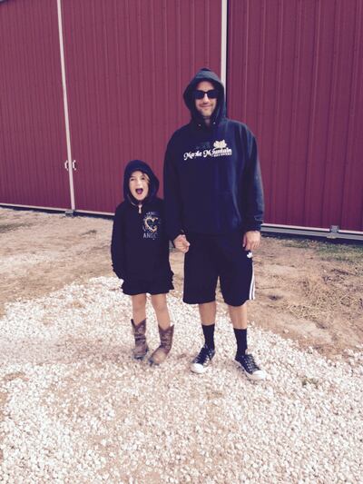 Patrick Rezac with his 7-year-old daughter.