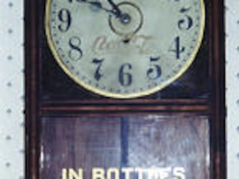 This circa 1920 Coca-Cola clock is not badly degraded, but it doesn't work and its fancy base is missing. Thus it's worth $500 to $700.