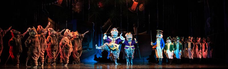 The Mouse King and the Nutcracker in Ballet West's updated "The Nutcracker," which runs at Capitol Theatre through Dec. 30.