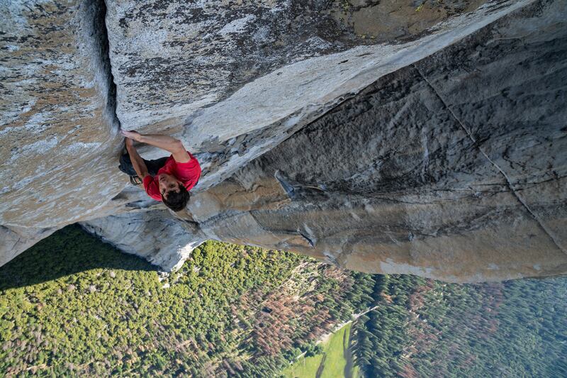 Alex Honnold in “Free Solo."