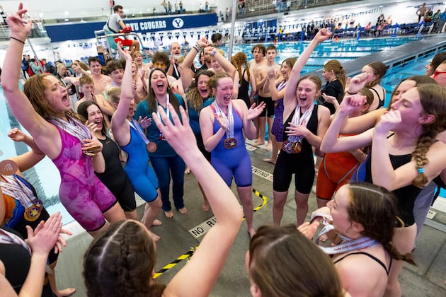 High school swimming: Canyon View swim teams sweep team titles at Utah 3A state meet