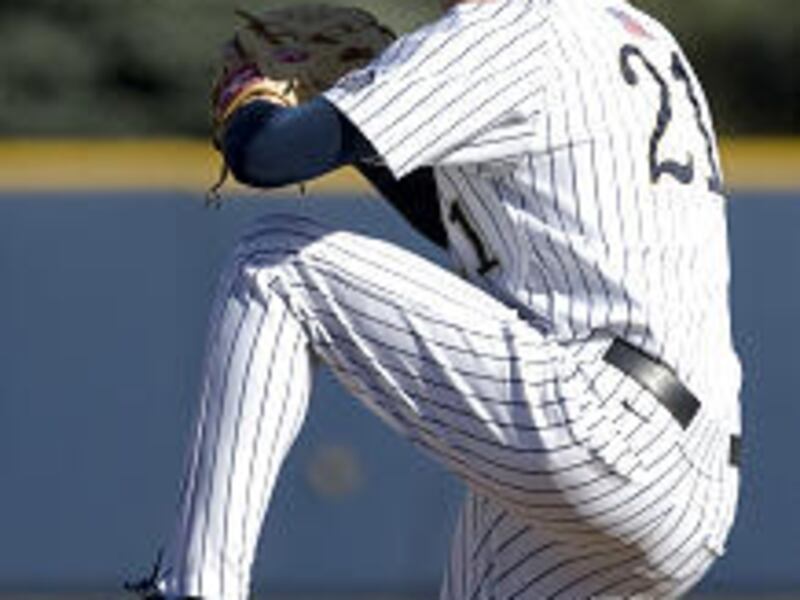 Matt Jensen, here pitching as a senior at BYU, is now plying his trade with the Idaho Falls Chukars.