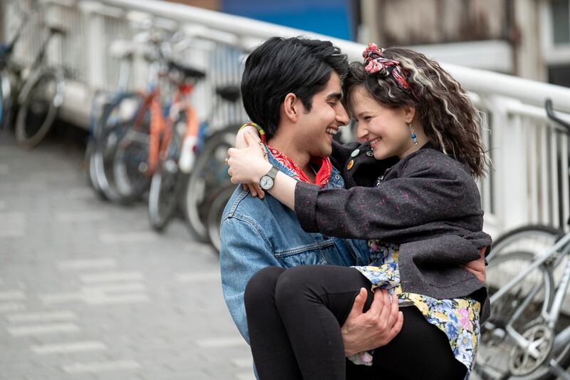 Viveik Kalra as Javed and Nell Williams as Eliza in New Line Cinema’s drama “Blinded by the Light,” a Warner Bros. Pictures release.