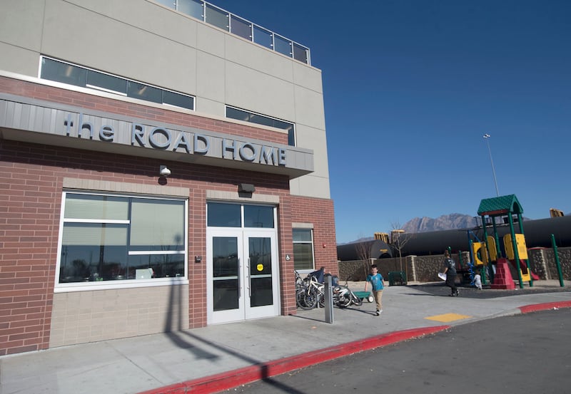 FILE - The Road Home's Midvale Center on Wednesday, Nov. 2, 2016. A foundation associated with The Church of Jesus Christ of Latter-day Saints and Deseret Management Corp. gave $400,000 on Thursday to a women's shelter in Midvale.
