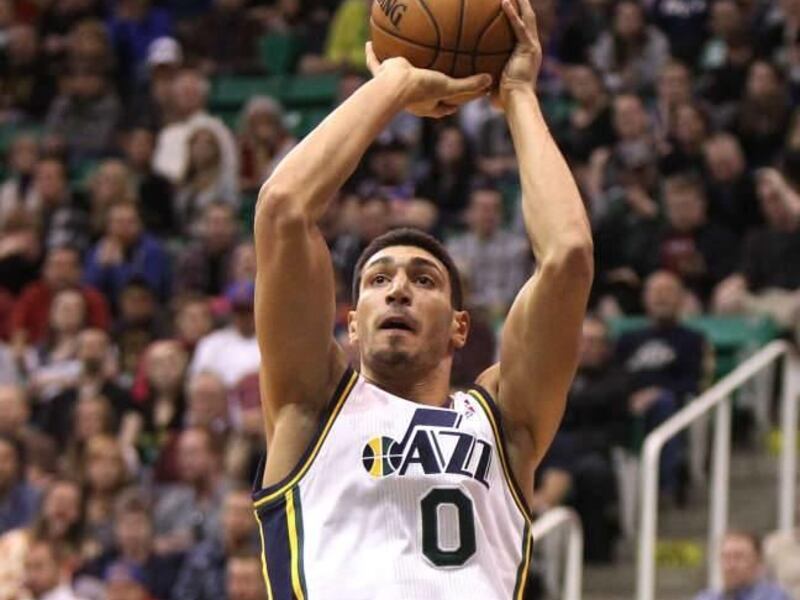 Utah Jazz center Enes Kanter (0) Monday, March 18, 2013, in Salt Lake City.