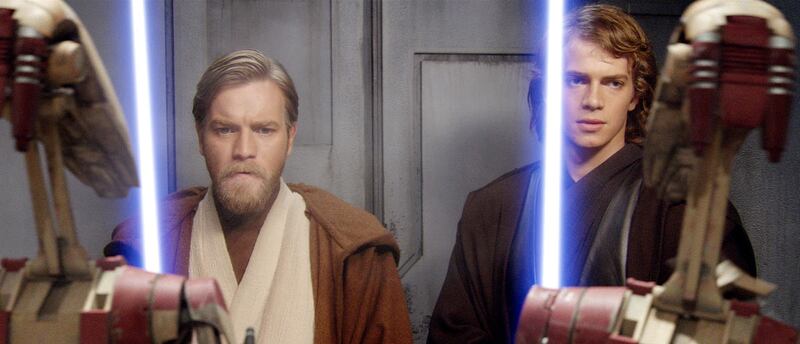 Obi-Wan Kenobi and Anakin Skywalker.