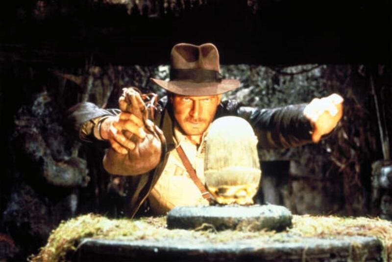 Harrison Ford played Indiana Jones in “Raiders of the Lost Ark.”