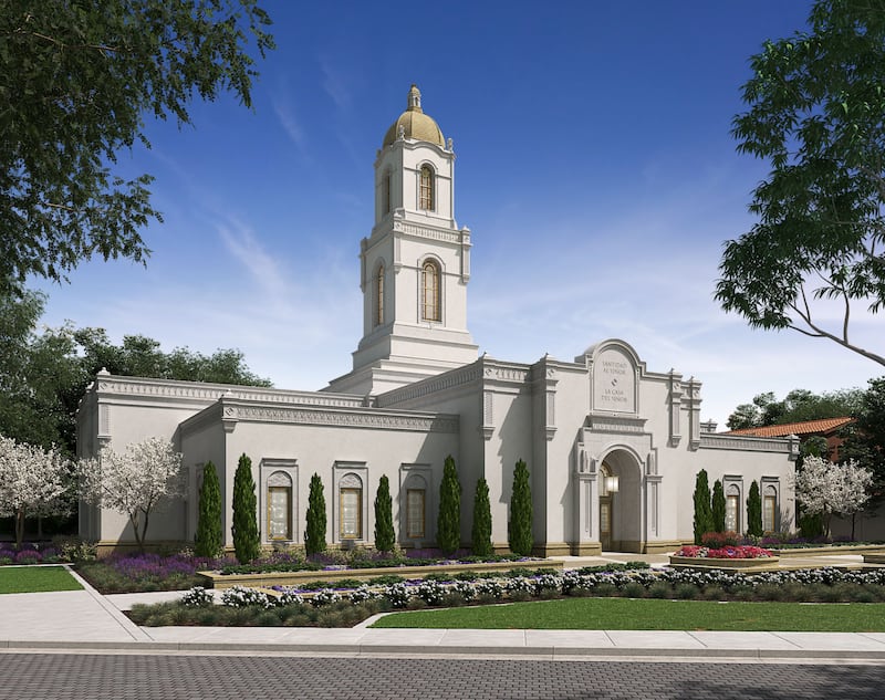 A rendering of the La Paz Bolivia Temple.