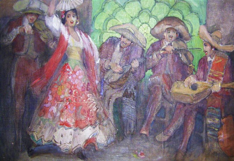 "Spanish Dancer" by Minerva Teichert is on display at Williams Fine Art Gallery.