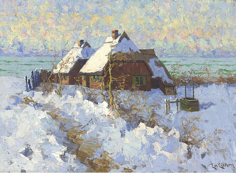“Winter Landscape,” an oil painting by German artist Elisabeth von Eicken.