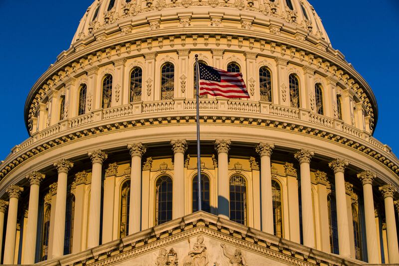 FILE - In this March 24, 2019, file photo, the U.S Capitol is seen at sunrise in Washington. (AP Photo/Alex Brandon, File)