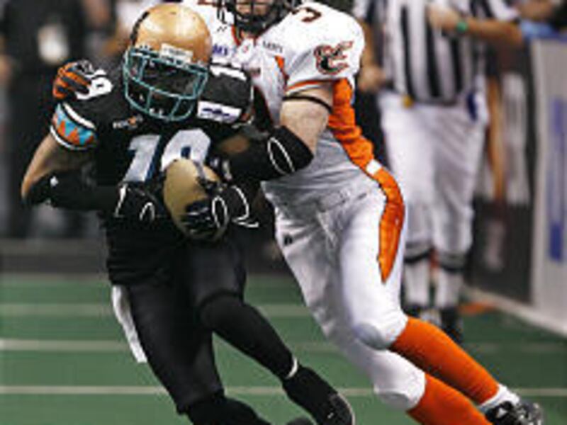 Utah Blaze player Justin Skaggs, right, seen in this file photo, was recently diagnosed with brain cancer. He passed away Friday from complications of the disorder.