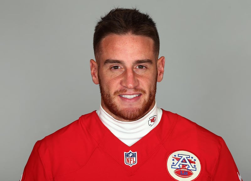 FILE: This is a 2016 photo of Mitch Mathews when he was a member of the Kansas City Chiefs. Mathews was waived by the Minnesota Vikings on Tuesday.