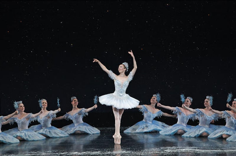 Annie Breneman and Ballet West rehearse "The Nutcracker" at the Capitol Theatre.