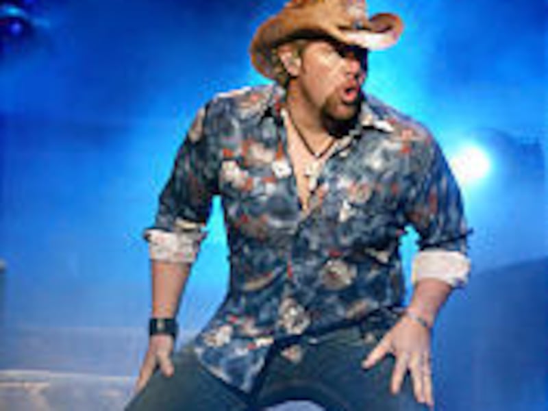 Country singer Toby Keith performs at the Delta Center on Saturday.