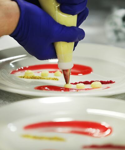 Utah high schools compete in the Utah Restaurant Association's annual ProStart State Championship culinary and management competitions at the Mountain America Expo Center in Sandy on Tuesday, March 6, 2018.