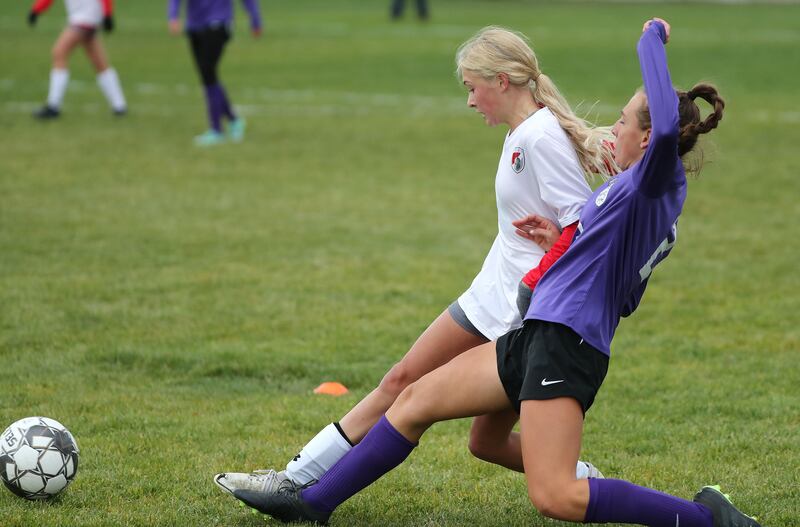 Riverton and Mountain Ridge play in the state quarterfinal game in Riverton.