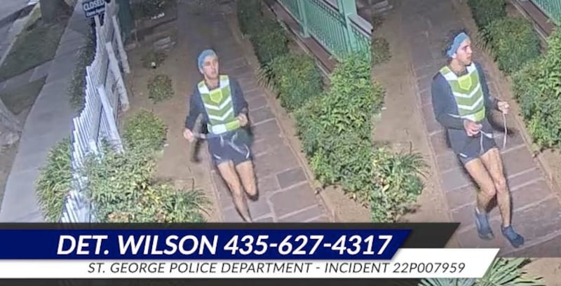 St. George police are asking for help in identifying a man suspected of vandalizing the Brigham Young Winter Home on March 27.