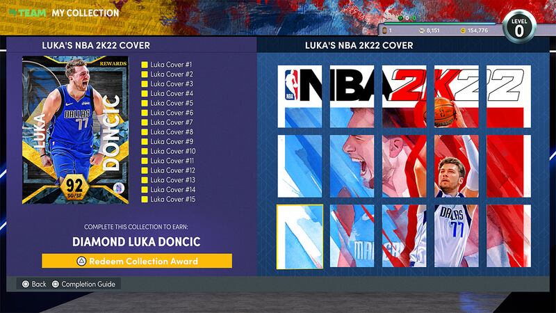 NBA 2K22 MyTeam has a mural for Dallas Mavericks star Luka Doncic.