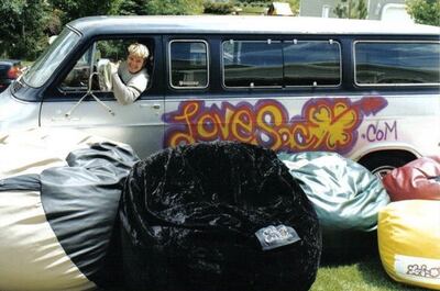 Shawn Nelson traveled Utah selling Lovesacs out of a van in 1999 when his company was new.