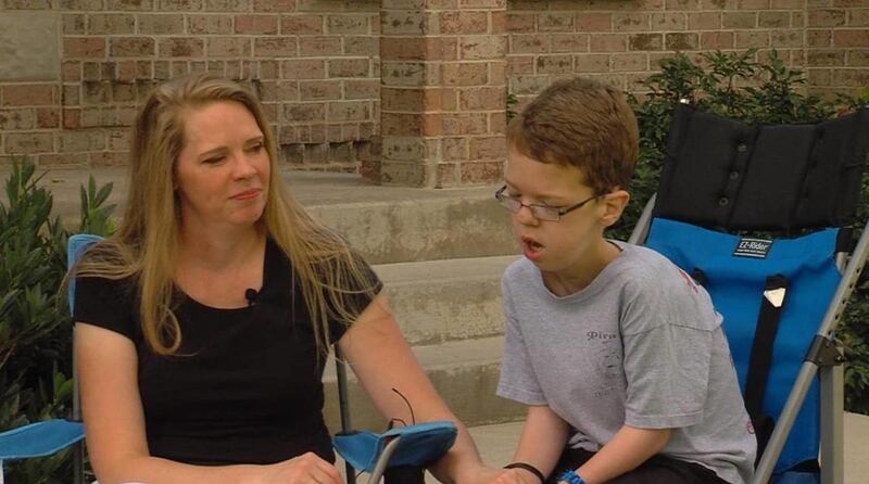 Ruth White and her son 10-year-old son, Nathaniel, plan to participate in the Joseph's Miracle Run Sat. Aug. 3, 2013. On Tuesday, July 30, Ruth White said she wanted to be able to run in the race as a way to give back to Dr. Nathan Smith, whose works live