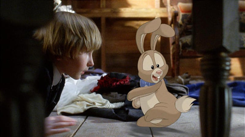 Toby (Matthew Harbour) and the Velveteen Rabbit in "The Velveteen Rabbit."