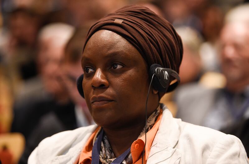 Christian Aid CEO Amanda Mukwashi attendsthe G20 Interfaith Forum in Buenos Aires, Argentina, on Wednesday, Sept. 26, 2018.