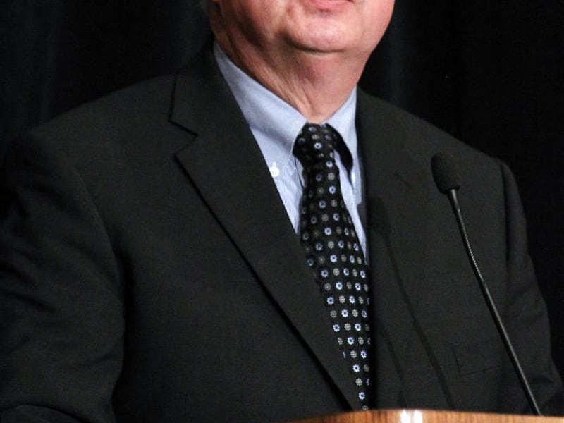 Larry Echo Hawk, the U.S. Interior Department's assistant secretary for Indian Affairs, addresses a national symposium on the protection of children in Indian Country at Santa Ana Pueblo, N.M., on Tuesday, March 9, 2010. About 300 tribal officials and law
