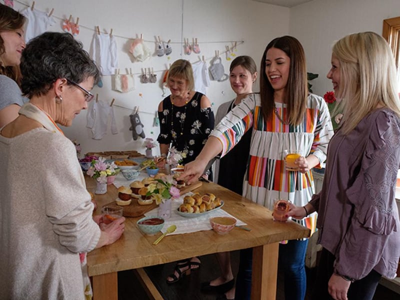 “Girl Meets Farm” host Molly Yeh throws a super cute baby shower for her sister-in-law.