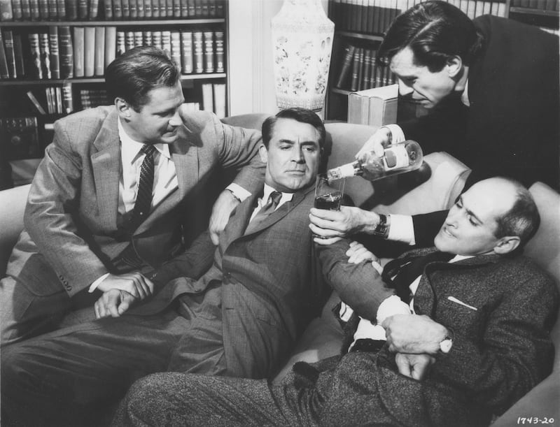 Actor Cary Grant, center, starred in the 1959 film “North By Northwest.”
