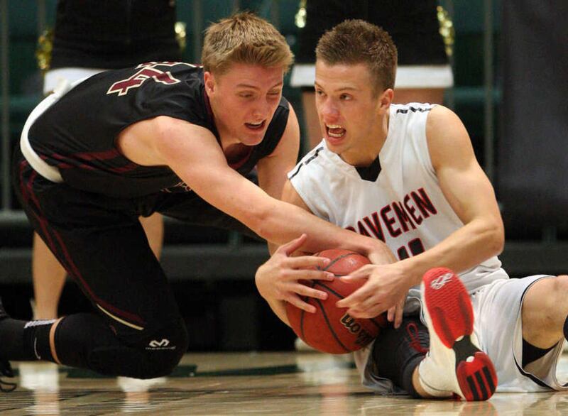 Lone Peak faces American Fork in boys high school basketball in Orem, Tuesday, Feb. 10, 2015.