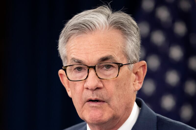 Federal Reserve Chairman Jerome Powell speaks during a news conference following a two-day Federal Open Market Committee meeting in Washington, Wednesday, July 31, 2019. (AP Photo/Manuel Balce Ceneta)