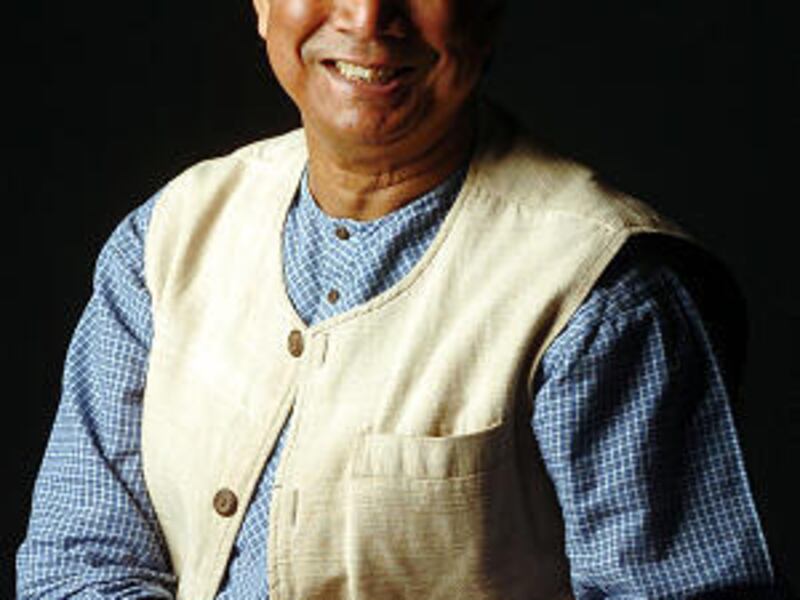 Nobel laureate Muhammad Yunus of the Grameen Bank has helped millions by spearheading microcredit loans to those in poverty.