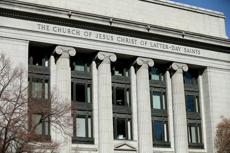 The Church of Jesus Christ of Latter-day Saints’ Church Administration Building is pictured in Salt Lake City.