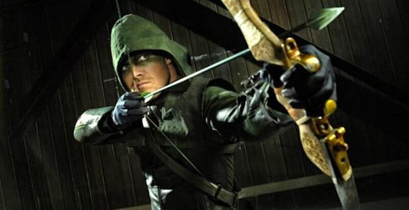 Stephen Amell is DC Comics' Green Arrow in the CW TV series "Arrow."