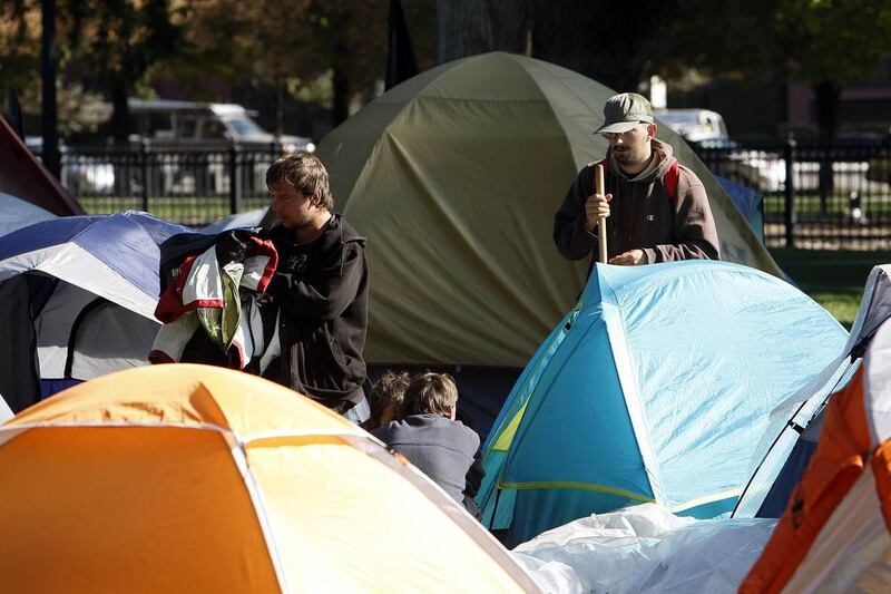Occupy Salt Lake City in Pioneer Park, Thursday, Oct. 20, 2011.