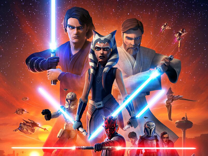 The official poster for “Star Wars: The Clone Wars” season seven.